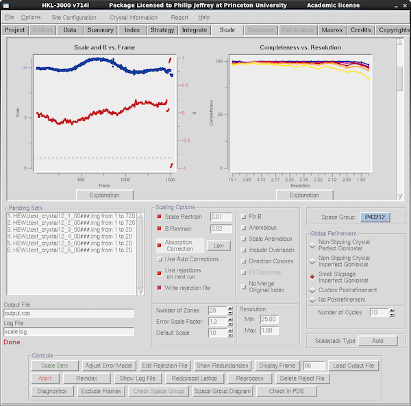 HKL3K Scaling tab